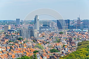 Panorama of Brussels from Koekelberg basilica in Belgium