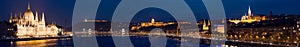 Panorama of Budapest city. Hungary, Europe.