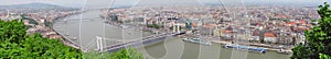 Panorama of Budapest with the Danube River