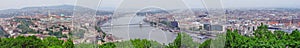 Panorama of Budapest with the Danube River