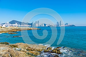 Panorama of Busan viewed from Igidae, Republic of Korea
