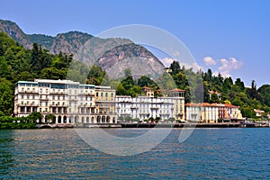 Panorama of cadenabbia Griante lake como Italy