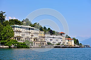 Panorama of cadenabbia Griante lake como Italy