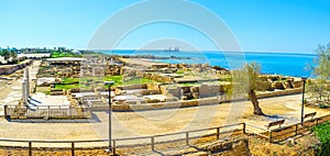 Panorama of the Caesaria archaeological site