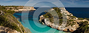 Panorama of Cala des Moro