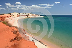 Panorama from Cape Peron. FranÃ§ois Peron national park. Shark Bay. Western Australia