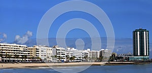 Panorama of the capital Lanzarote, Arrecife, photo