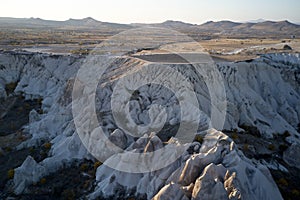 Panorama of Cappadocian landscape, Goreme, Turkey.