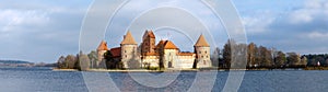 Panorama of Castle Trakai photo