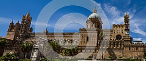 Panorama of the cathedral of Palermo
