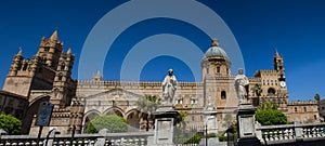 Panorama of the cathedral of Palermo
