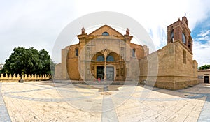 Panorama of Cathedral of Santa Maria la Menor in the Colonial Zone of Santo Domingo