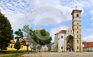 Panorama with catholic church in alba iulia photo