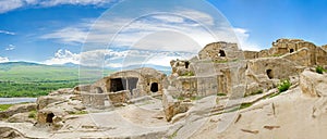 Panorama of cave city monastery, Vardzia,Georgia