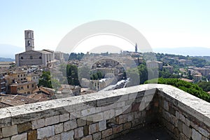 Panorama from Cavour Garden, Perugia.