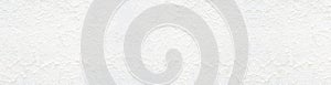 Panorama of cement white wall background texture surface white background