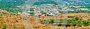 Panorama of Champaner, a historical city in the state of Gujarat, in western India photo