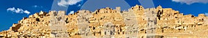 Panorama of Chenini, a fortified Berber village in South Tunisia