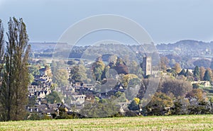 Panorama of Chipping Campden, Gloucester, England photo
