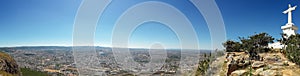 Panorama of Christ the Redeemer or Christo Redentor statue in Lubango, Angola photo