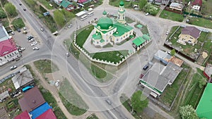 Panorama of the church of St. Nicholas Wonderworker from above