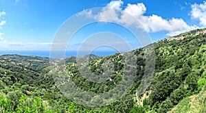 Cilento national park panorama photo