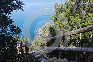 The panorama of Cinque Terre and Manarola village, Italy