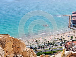 Panorama of the city of Alicante and the sea. Spain