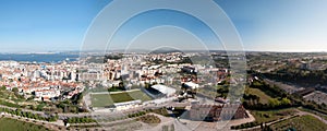 Panorama of the city of Almada Lisbon Portugal