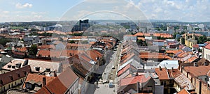 Panorama of city center in Kosice, Slovakia. photo