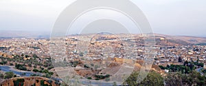 Panorama of the city of Fes