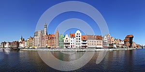 Panorama of City of Gdansk (Danzig), Poland photo