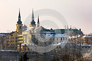 Panorama of city hall in Jihlava, Czech Republic