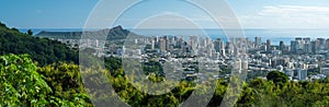 Panorama of the city of Honolulu