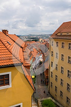 The panorama of city Meissen , Germany