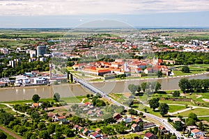 Panorama of the city of the Osijek