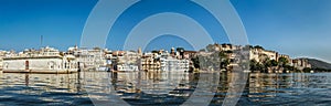 Panorama of City Palace. Udaipur, India