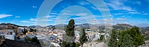 Panorama of the city of Priego de Cordoba in Spain photo
