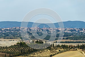 Panorama of city of Siena. Tuscany region in Italy