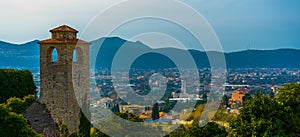 Panorama of the city of Stari Bar in Montenegro