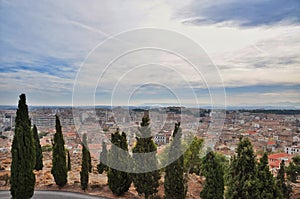 Panorama of the city of Tudela photo
