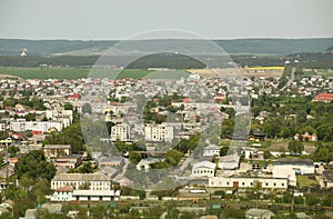 Panorama the city Zolochiv, Ukraine