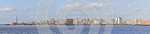 Panorama and cityview with Gasometro and Guaiba Lake, Porto Alegre photo