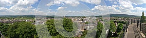 Panorama of Clitheroe and the English Countryside