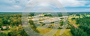 Panorama of Clybucca Rest Area on Pacific Highway.