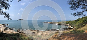 Panorama from the coast of Koh Samet