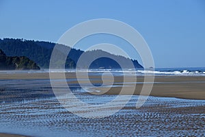 Panorama Coast at the Pacific , Oregon