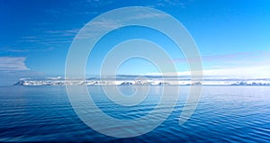 Panorama of coast in Spitzbergen