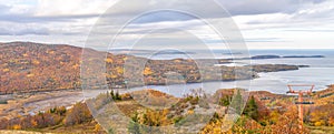 Panorama of Coastal Scene on the Cabot Trail