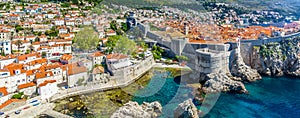 Panorama of coastal town Dubrovnik, Unesco.